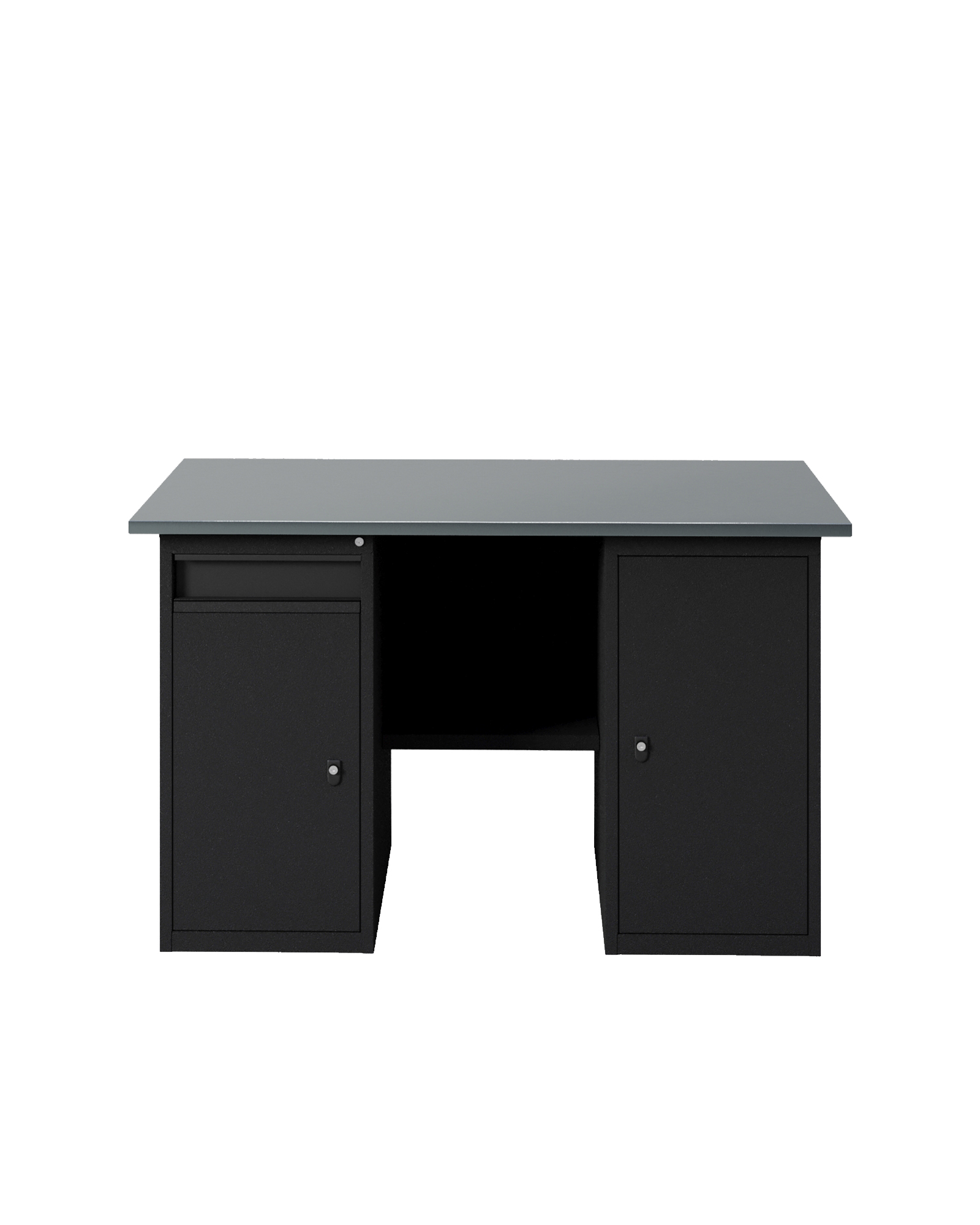 GREENBERG BLACK Верстак-стол с тумбой с дверцей и тумбой/ящик 1400мм VERSTAK_BLACK_WT_1400