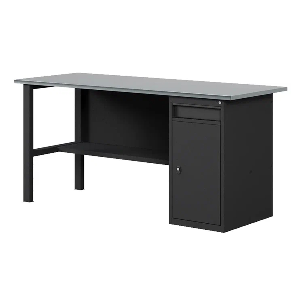 GREENBERG BLACK Верстак-стол с тумбой/ящик 1600мм VERSTAK_BLACK_W1_1600