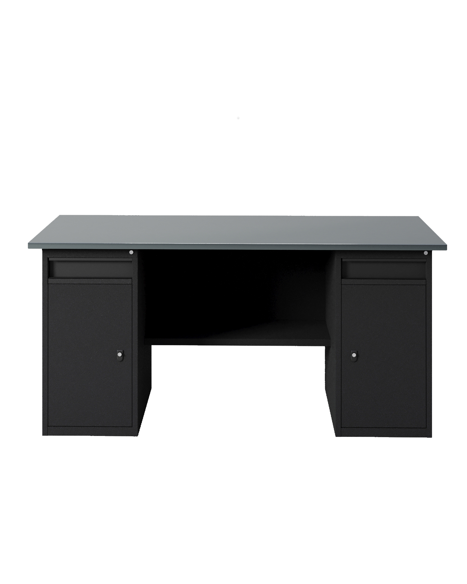 GREENBERG BLACK Верстак-стол с двумя тумбами/ящик 1800мм VERSTAK_BLACK_W2_1800