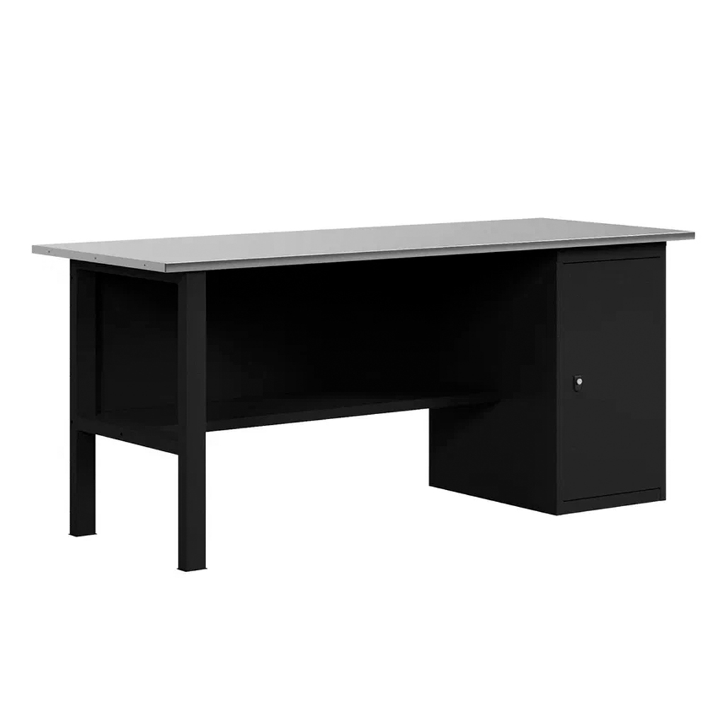 GREENBERG BLACK Верстак-стол с тумбой с дверцей 1800мм VERSTAK_BLACK_Т1_1800