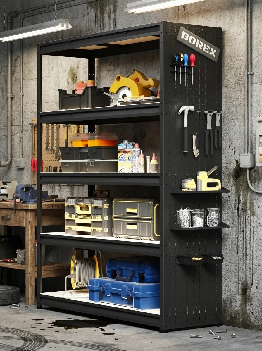 BOREX Стеллаж с перфопанелью BOREX_STELLAG_PERF