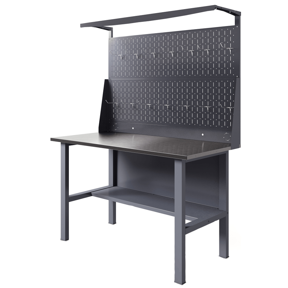 GREENBERG Верстак с перфопанелью двойной 1400мм VERSTAK_Т0_P2_1400