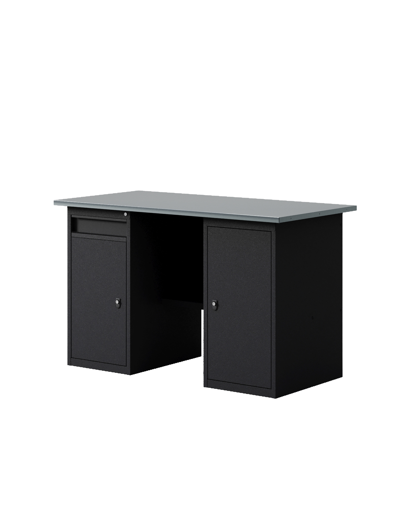 GREENBERG BLACK Верстак-стол с тумбой с дверцей и тумбой/ящик 1400мм VERSTAK_BLACK_WT_1400