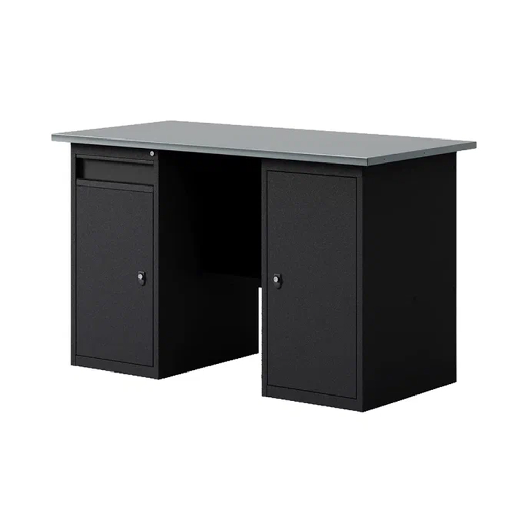 GREENBERG BLACK Верстак-стол с тумбой с дверцей и тумбой/ящик 1400мм VERSTAK_BLACK_WT_1400