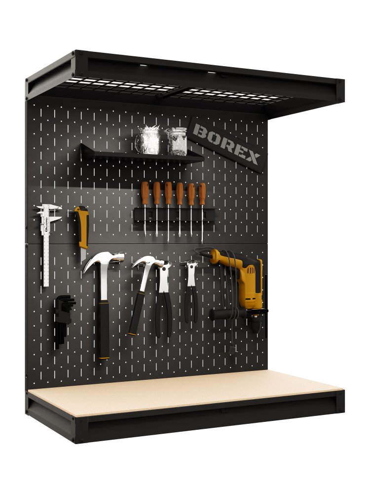 BOREX Модуль с рабочей поверхностью и перфопанелью BOREX_MODUL_1000