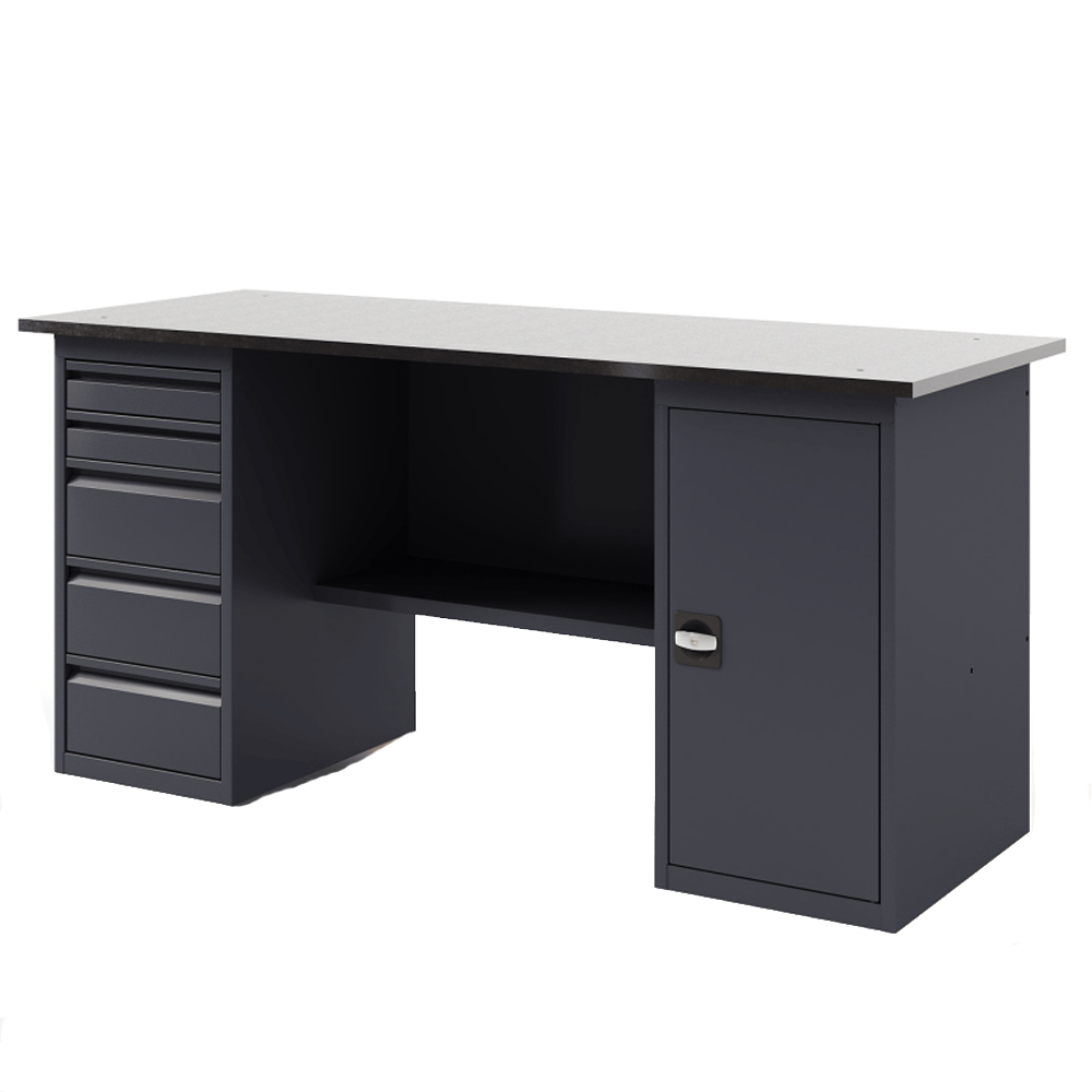 GREENBERG Верстак с тумбой с ящиками и тумбой с дверцей 2000мм VERSTAK_ТY_2000