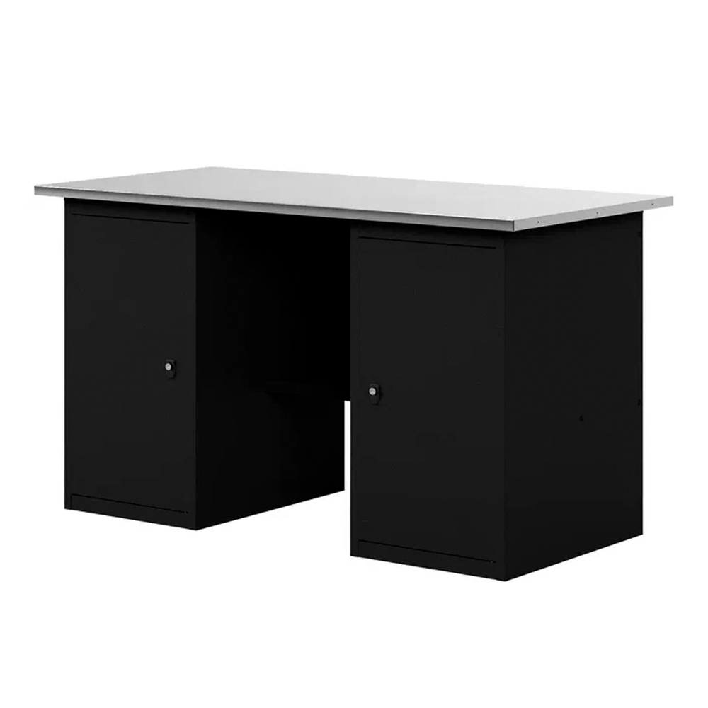 GREENBERG BLACK Верстак-стол с двумя тумбами 1400мм VERSTAK_BLACK_Т2_1400