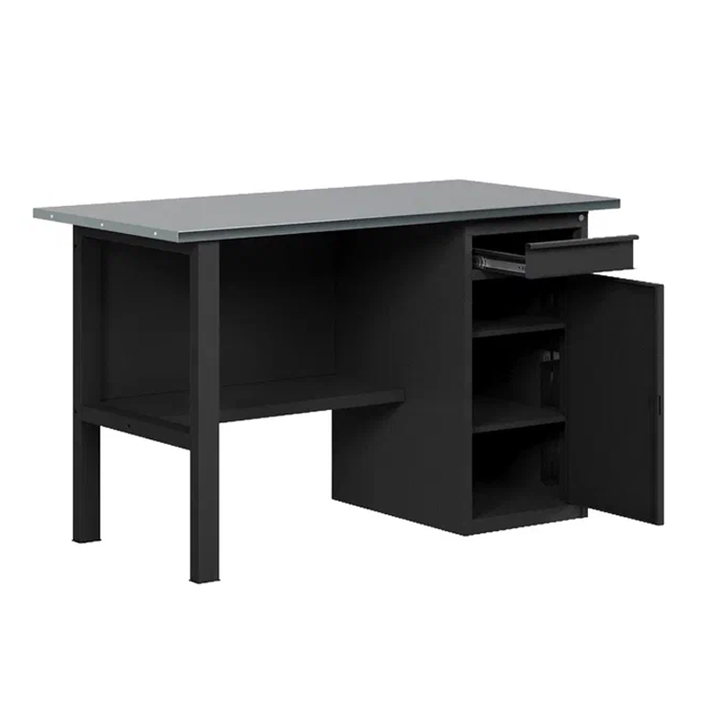 GREENBERG BLACK Верстак-стол с тумбой/ящик 1200мм VERSTAK_BLACK_W1_1200
