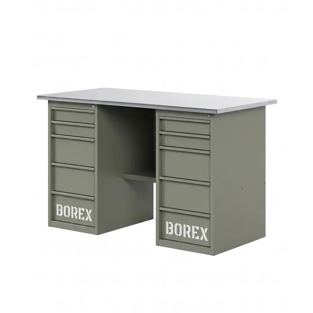 GREENBERG OLIVE Верстак с двумя ящиками 1400мм VERSTAK_OLIVE_Y2_1400