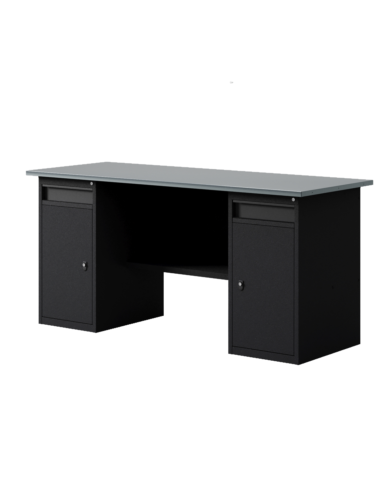 GREENBERG BLACK Верстак-стол с двумя тумбами/ящик 1800мм VERSTAK_BLACK_W2_1800