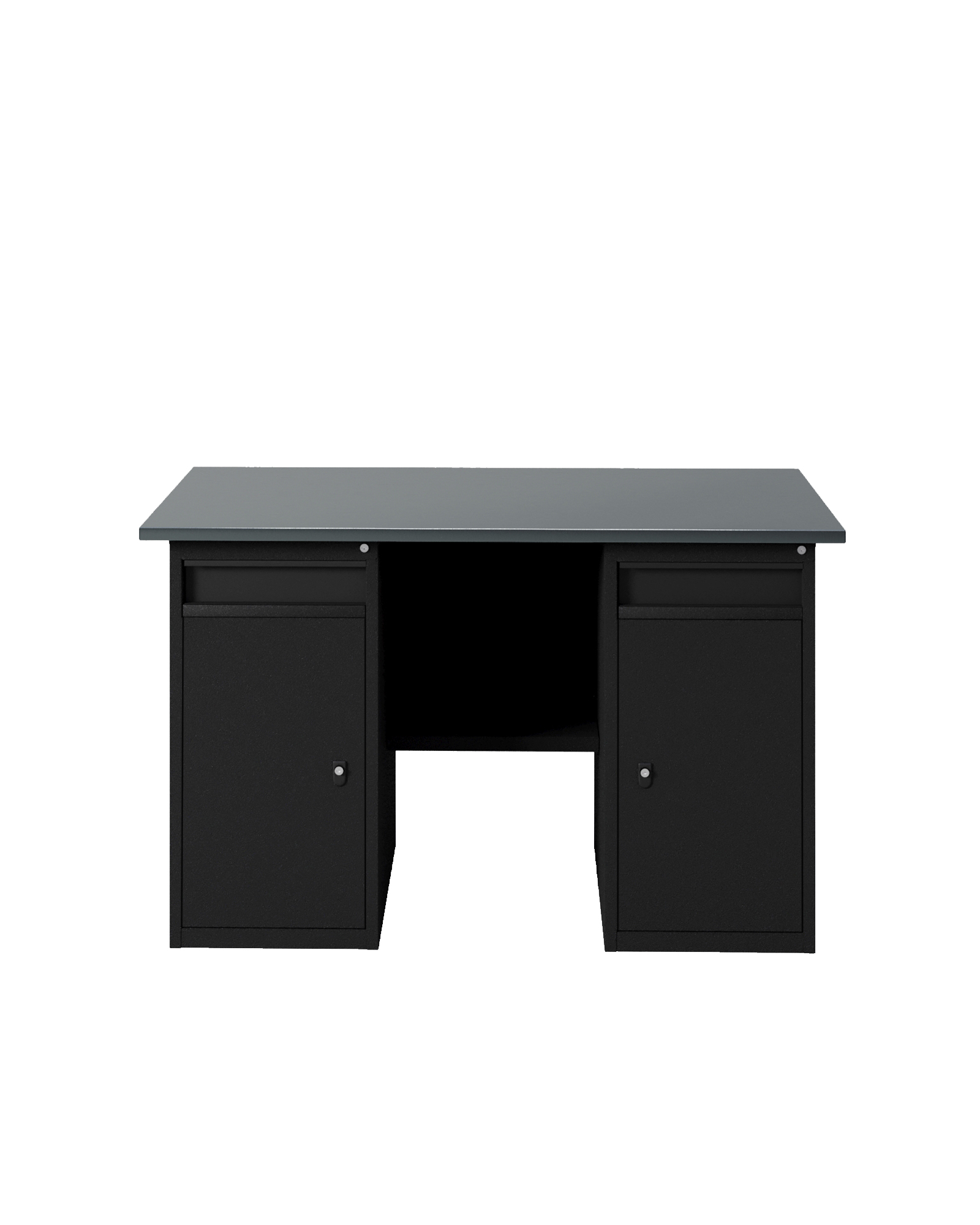 GREENBERG BLACK Верстак-стол с двумя тумбами/ящик 1400мм VERSTAK_BLACK_W2_1400