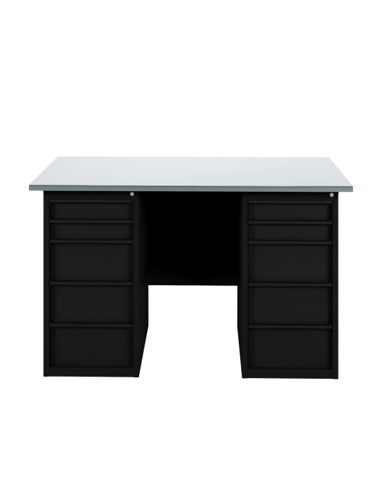 GREENBERG BLACK Верстак-стол с двумя ящиками 1400мм VERSTAK_BLACK_Y2_1400
