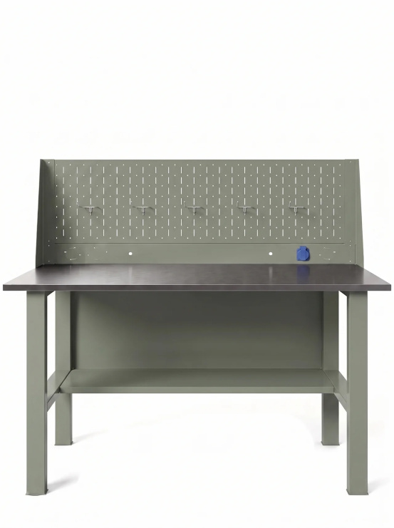 GREENBERG OLIVE Верстак с перфопанелью одинарной 1200мм VERSTAK_OLIVE_T0_P1_1200