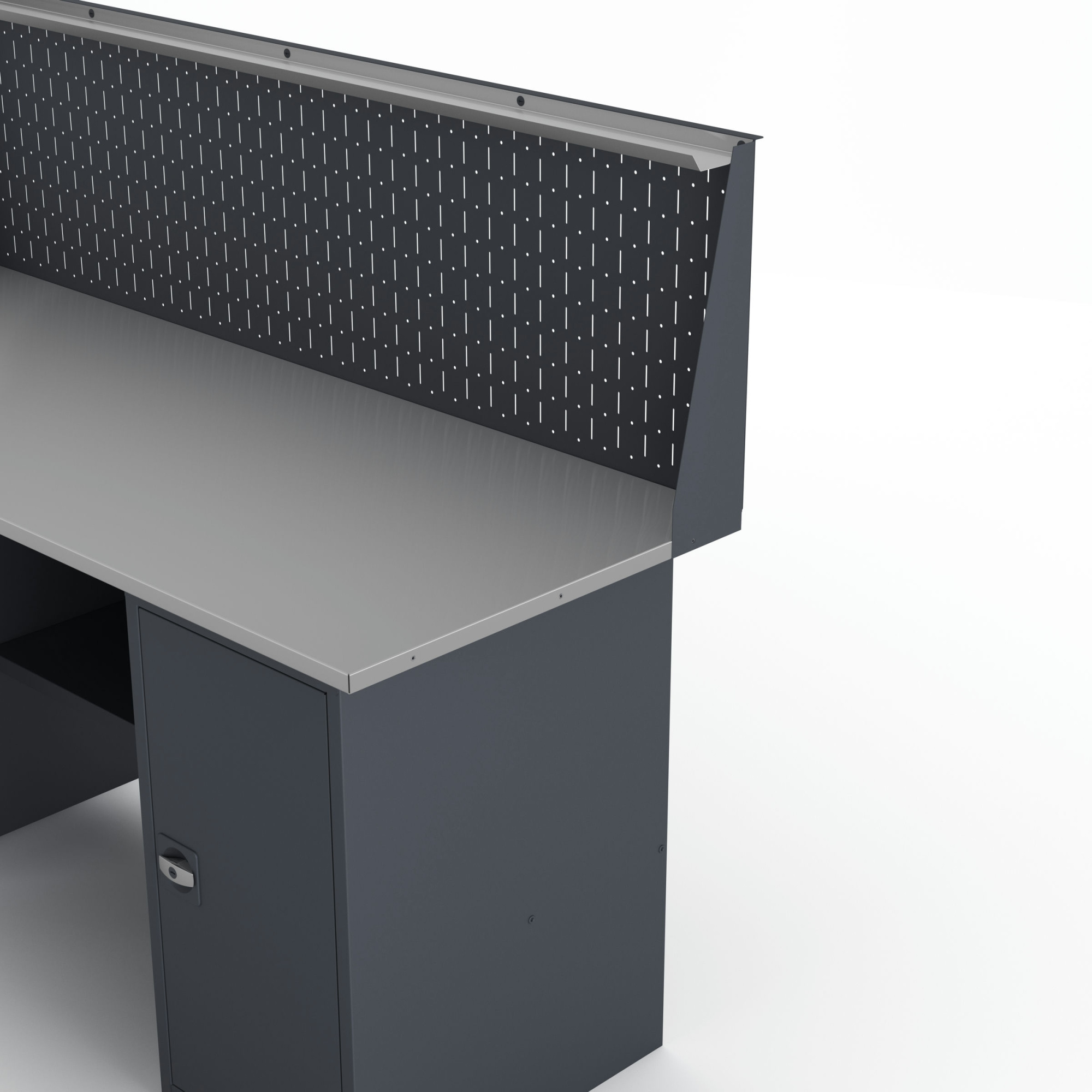 GREENBERG Верстак с тумбой с ящиками и тумбой с дверцей с перфопанелью 2000мм VERSTAK_ТY_P_2000