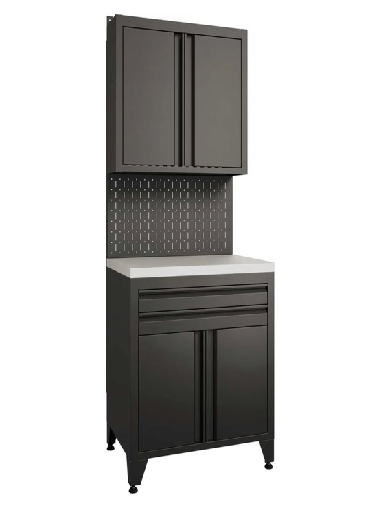 BOREX Тумба с дверцами и двумя ящиками + шкафчик с дверцами TY2-P1-S2