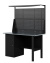 GREENBERG BLACK Верстак-стол с перфопанелью двойной с тумбой 1400мм VERSTAK_BLACK_Т1_ P2_1400