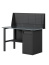 GREENBERG BLACK Верстак-стол с перфопанелью одинарной с тумбой/ящик 1200мм VERSTAK_BLACK_W1_P1_1200