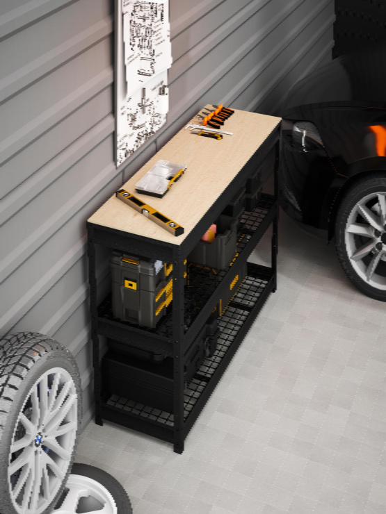 BOREX Верстак-стеллаж 1500х500х900 для гаража, для мастерской BOREX_VERSTAK_900