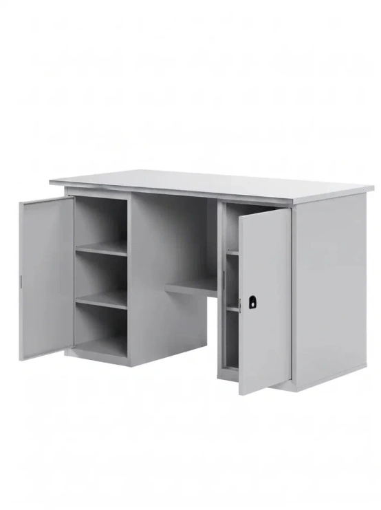 GREENBERG SILVER Верстак с двумя тумбами 1400мм VERSTAK_SILVER_Т2_1400