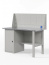 GREENBERG SILVER Верстак с перфопанелью одинарной с тумбой 1200мм VERSTAK_SILVER_Т1_P1_1200