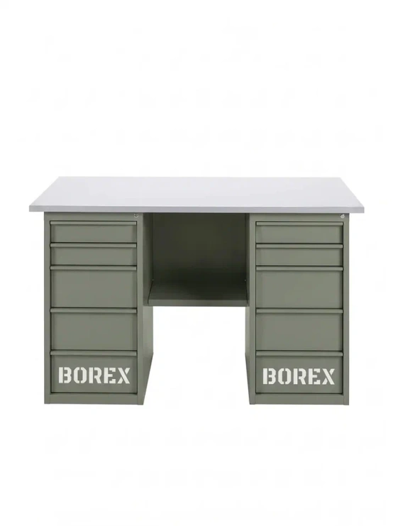GREENBERG OLIVE Верстак с двумя ящиками 1400мм VERSTAK_OLIVE_Y2_1400