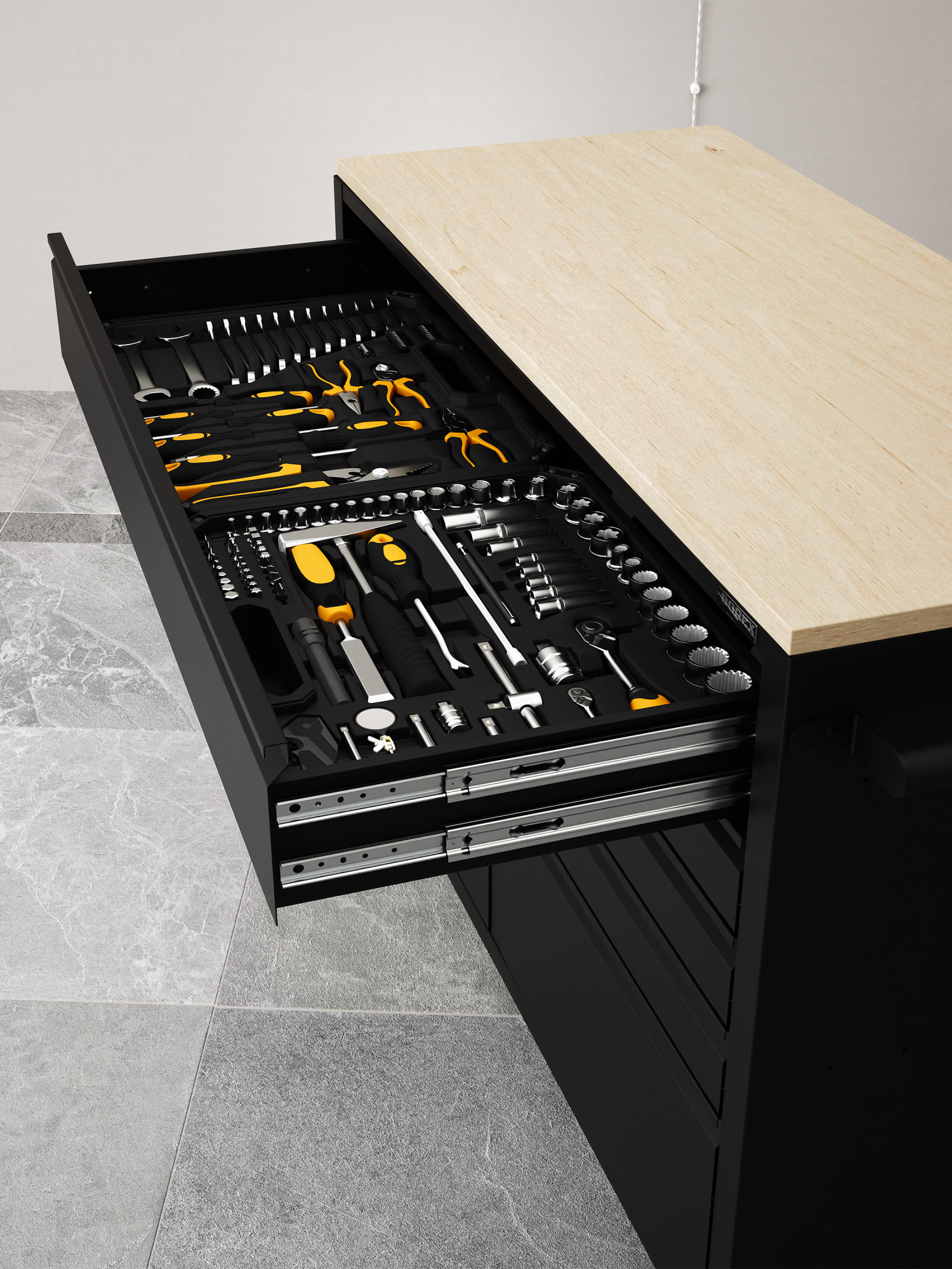 BOREX Верстак с ящиками на колёсах BOREX_VERSTAK_KOLESA