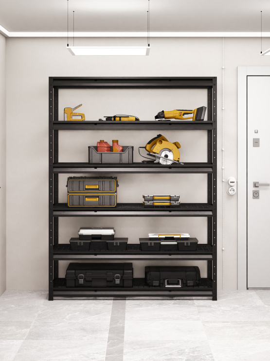 BOREX Стеллаж 6 полок Сетка BOREX_STELLAG-6