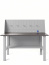 GREENBERG SILVER Верстак с перфопанелью одинарной 1200мм VERSTAK_SILVER_T0_P1_1200
