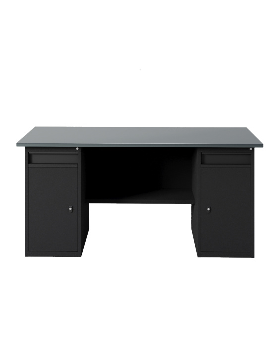 GREENBERG BLACK Верстак-стол с двумя тумбами/ящик 2000мм VERSTAK_BLACK_W2_2000