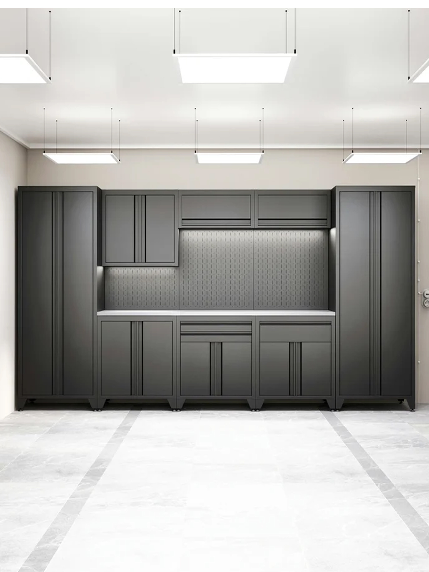 BOREX Тумба с дверцами и двумя ящиками + шкафчик с подъёмной дверью TY2-P2-S1