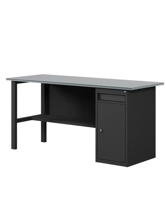 GREENBERG BLACK Верстак-стол с тумбой/ящик 1600мм VERSTAK_BLACK_W1_1600