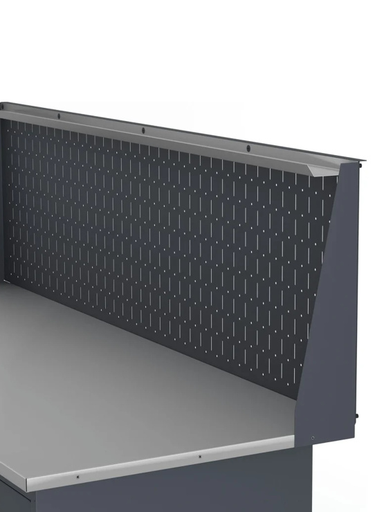 GREENBERG Верстак с двумя тумбами с дверцей 2000мм с перфопанелью VERSTAK_Т2_P_2000