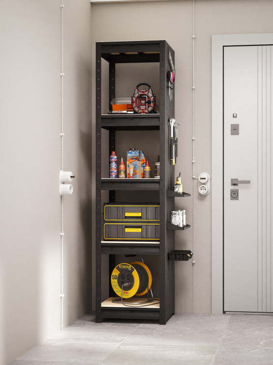 BOREX Стеллаж 500мм с перфопанелью BOREX_STELLAG_PERF-500