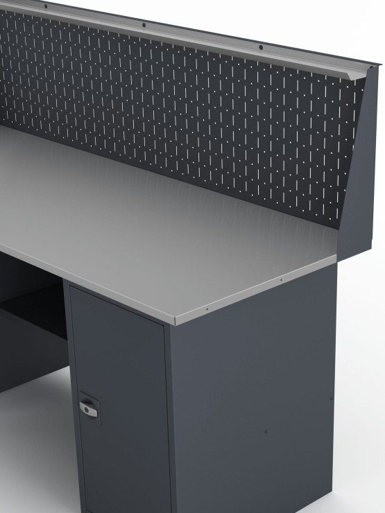GREENBERG Верстак с тумбой с ящиками и тумбой с дверцей с перфопанелью 2000мм VERSTAK_ТY_P_2000