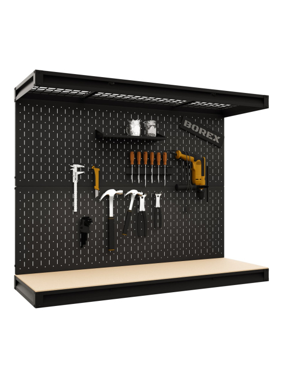 BOREX Модуль с рабочей поверхностью и перфопанелью BOREX_MODUL_1500