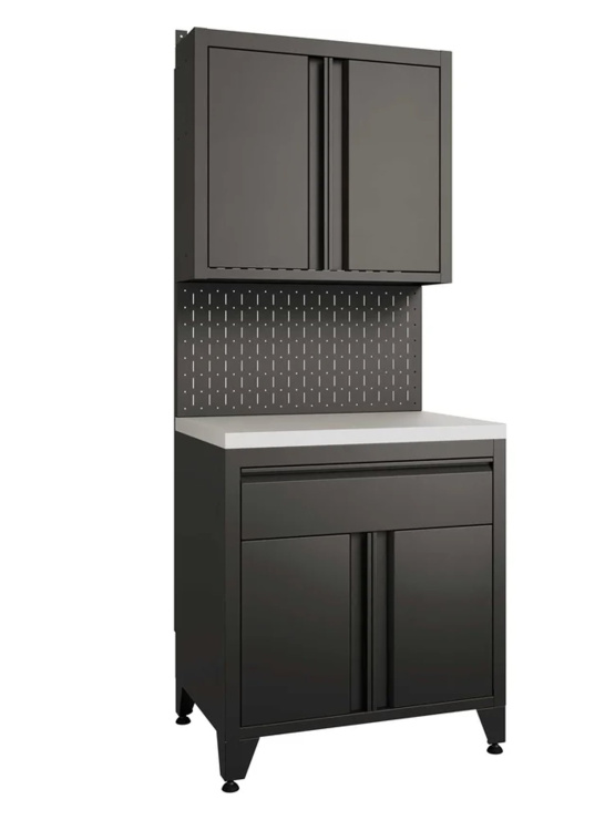 BOREX Тумба с дверцами и одним ящиком + шкафчик с дверцами TY1-P1-S2