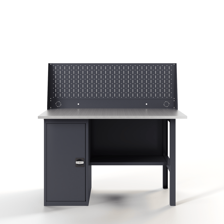 GREENBERG Верстак с перфопанелью одинарной с тумбой 1400мм VERSTAK_Т1_ P1_1400 GREENBERG Верстак с перфопанелью одинарной с тумбой 1400мм VERSTAK_Т1_ P1_1400