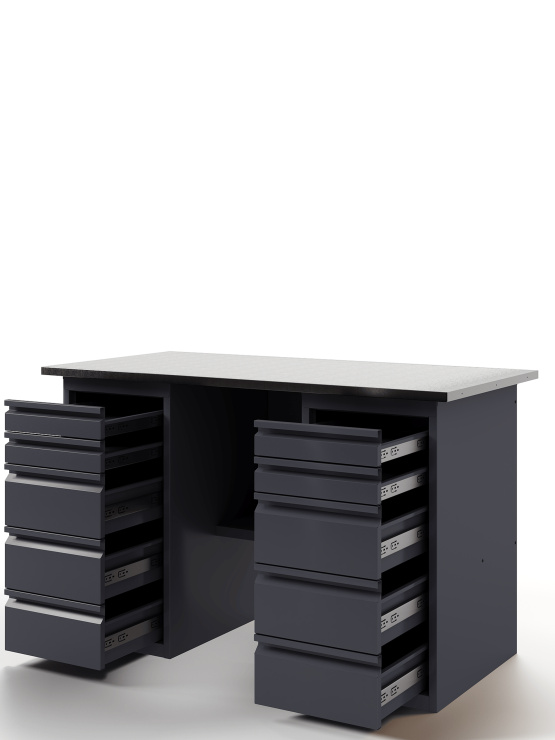 GREENBERG Верстак с двумя тумбами с ящиками 1600мм VERSTAK_Y2_1600