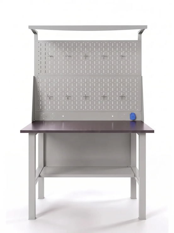GREENBERG SILVER Верстак с перфопанелью двойной 1200мм VERSTAK_SILVER_T0_P2_1200