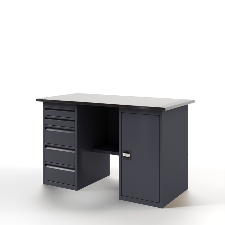 GREENBERG Верстак с тумбой с ящиками и тумбой с дверцей 1600мм VERSTAK_ТY_1600