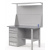 GREENBERG SILVER Верстак с перфопанелью двойной с ящиками 1200мм VERSTAK_SILVER_Y1_Р2_1200