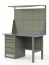 GREENBERG OLIVE Верстак с перфопанелью двойной с ящиками 1200мм VERSTAK_OLIVE_Y1_Р2_1200