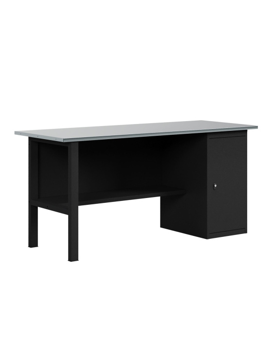 GREENBERG BLACK Верстак-стол с тумбой с дверцей 2000мм VERSTAK_BLACK_Т1_2000