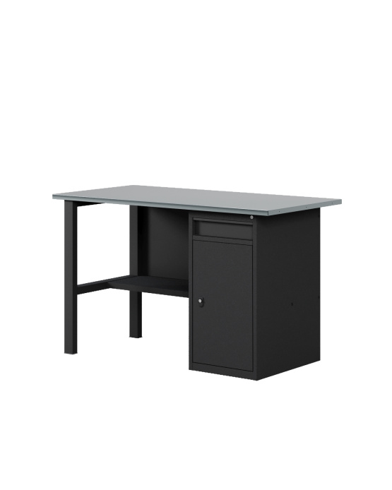 GREENBERG BLACK Верстак-стол с тумбой/ящик 1400мм VERSTAK_BLACK_W1_1400