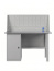 GREENBERG SILVER Верстак с перфопанелью одинарной с тумбой 1200мм VERSTAK_SILVER_Т1_P1_1200