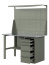 GREENBERG OLIVE Верстак с перфопанелью двойной с ящиками 1200мм VERSTAK_OLIVE_Y1_Р2_1200