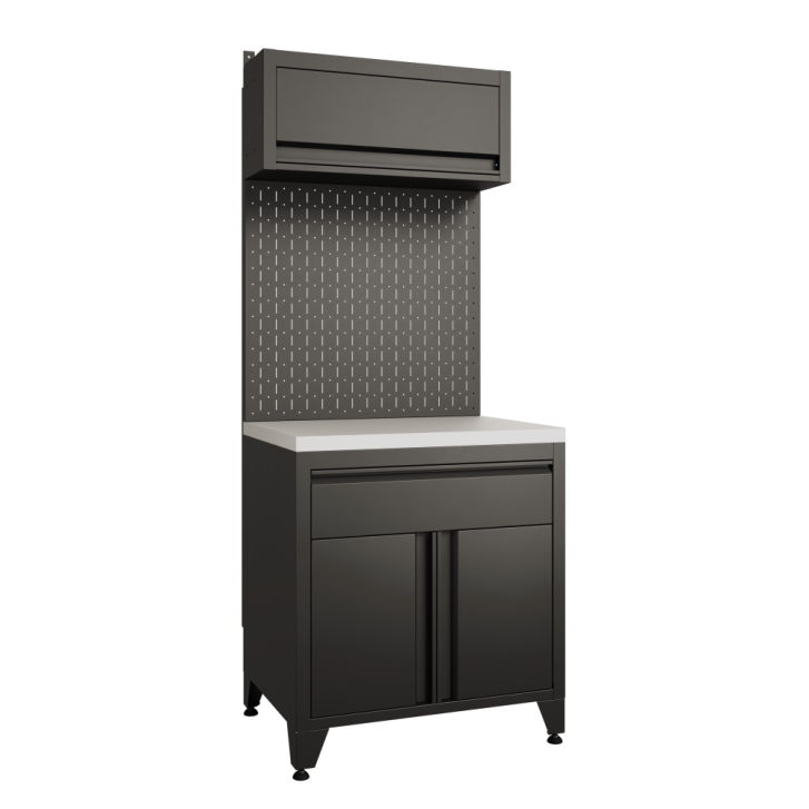 BOREX Тумба с дверцами и одним ящиком + шкафчик с подъёмной дверью TY1-P2-S1