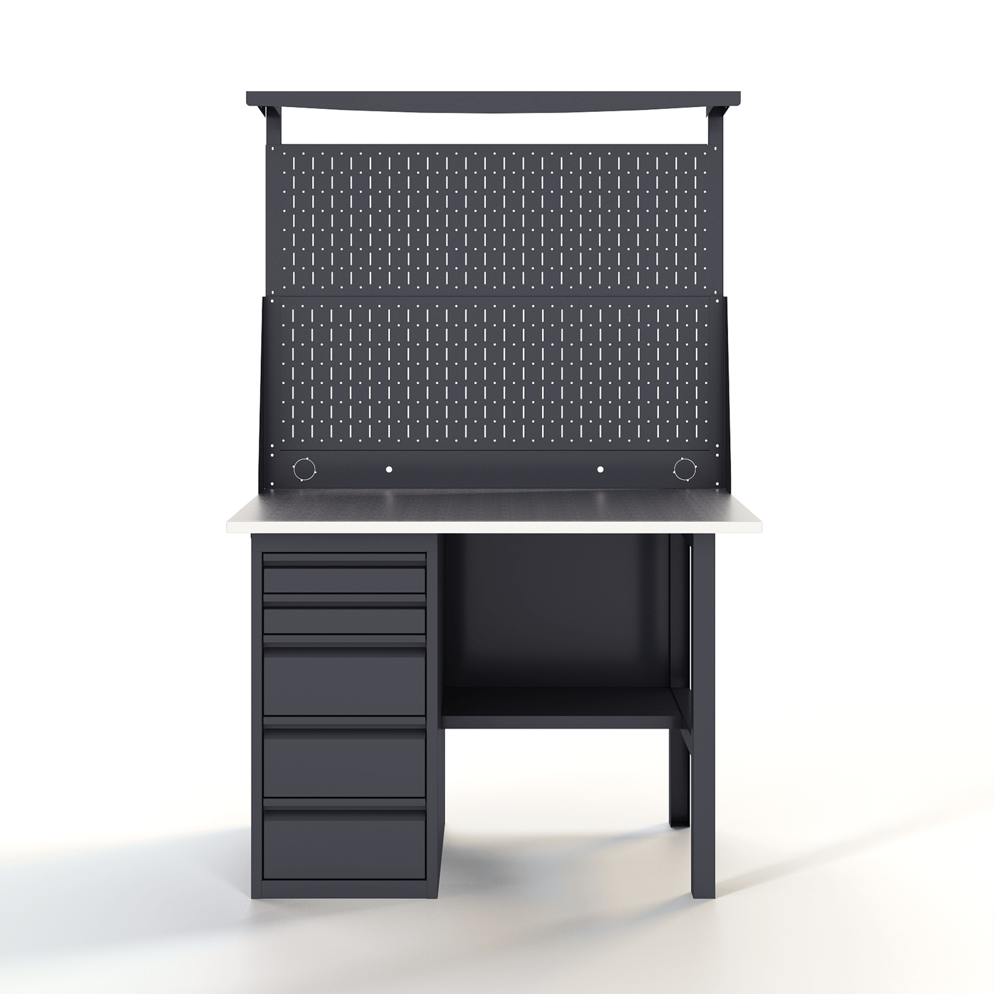 GREENBERG Верстак с перфопанелью двойной с ящиками 1200мм VERSTAK_Y1_Р2_1200