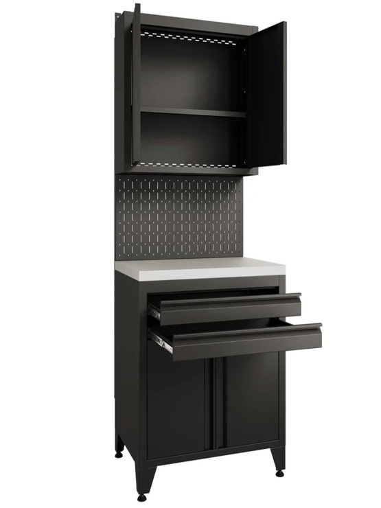 BOREX Тумба с дверцами и двумя ящиками + шкафчик с дверцами TY2-P1-S2