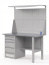 GREENBERG SILVER Верстак с перфопанелью двойной с ящиками 1400мм VERSTAK_SILVER_Y1_Р2_1400